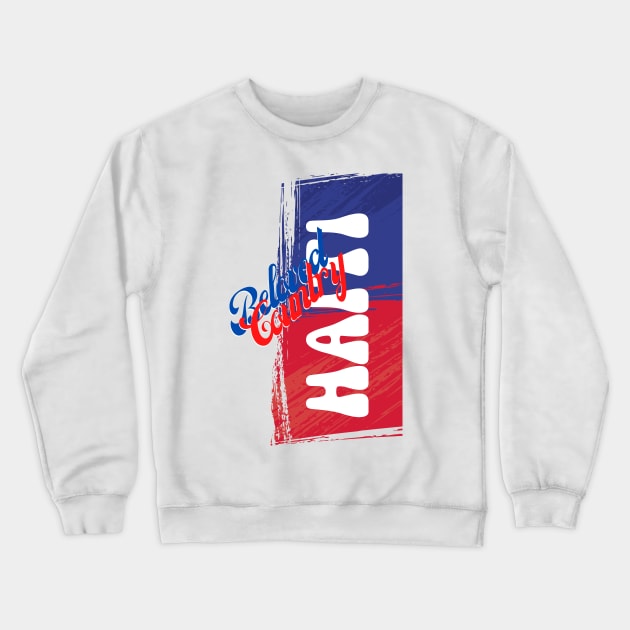 Haitian Pride Crewneck Sweatshirt by Beyond TShirt